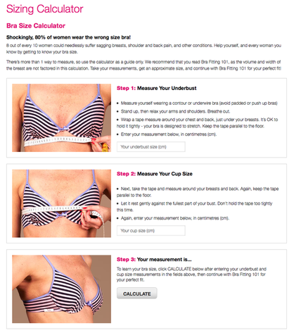 How to get a virtual bra fitting after eight in ten women wear the wrong  size